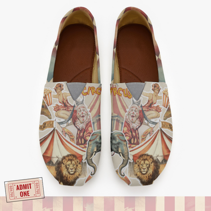 Circus Carnival Slip-On Canvas Shoes Clown Shoes Circus Shoes Carnival Loafers